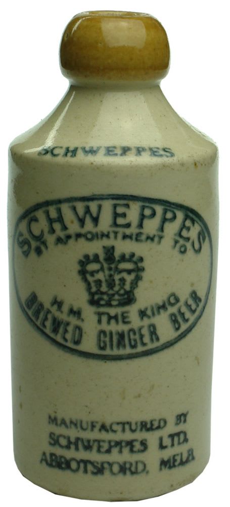 Ginger Beer. Schweppes, Abbotsford. Tan Lip. Dump.