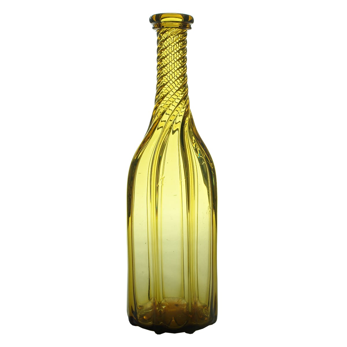 Amber Glass Decorative Bottle