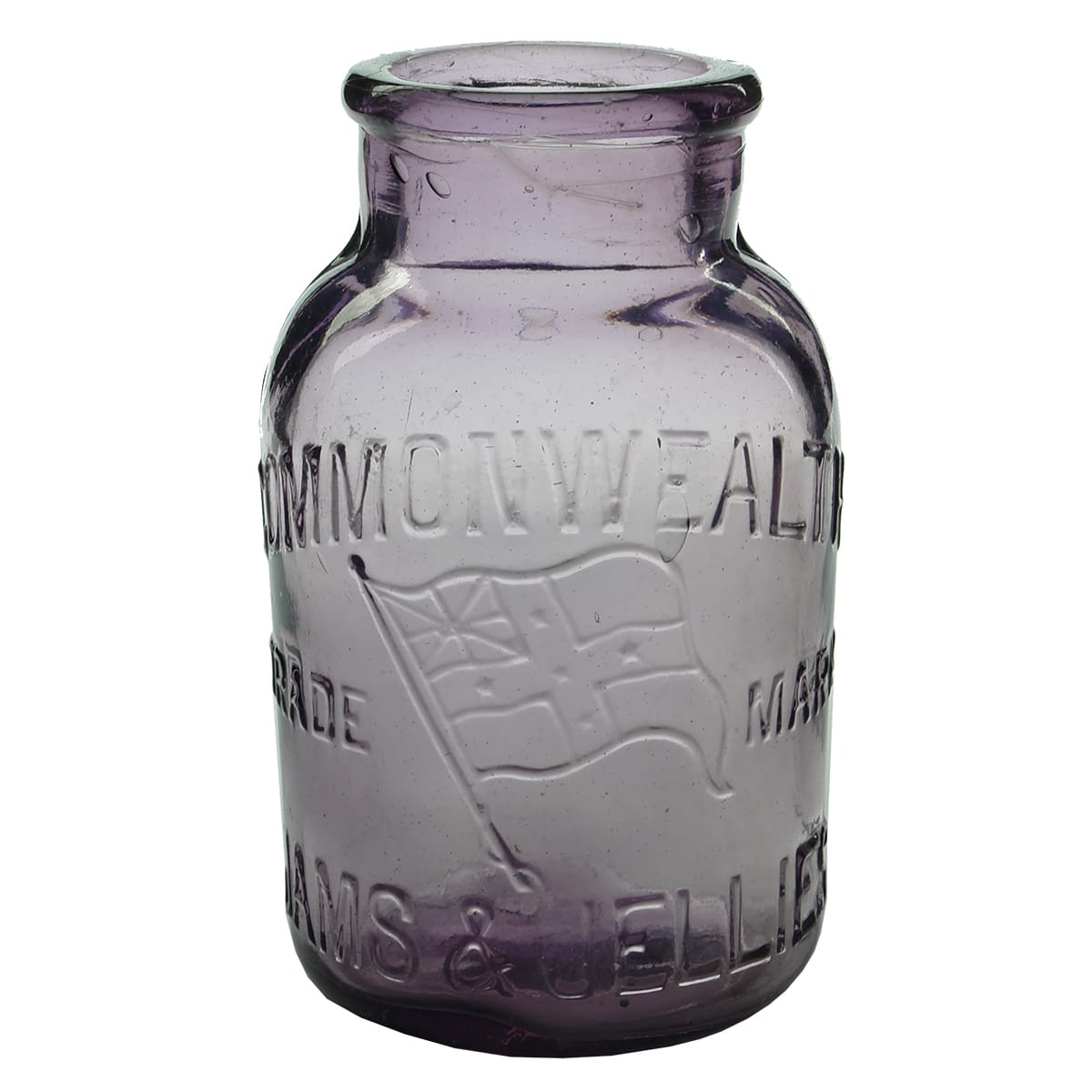 Commonwealth Jams & Jellies Jar, amethyst.
