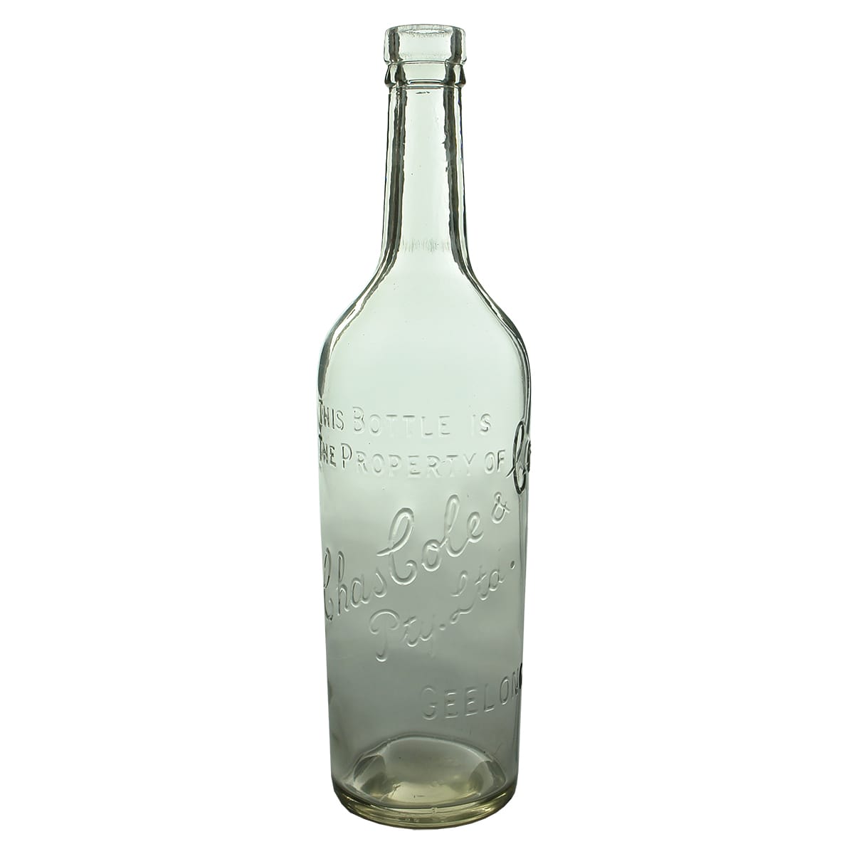 Gin. Chas Cole Geelong. Clear. 26 oz.