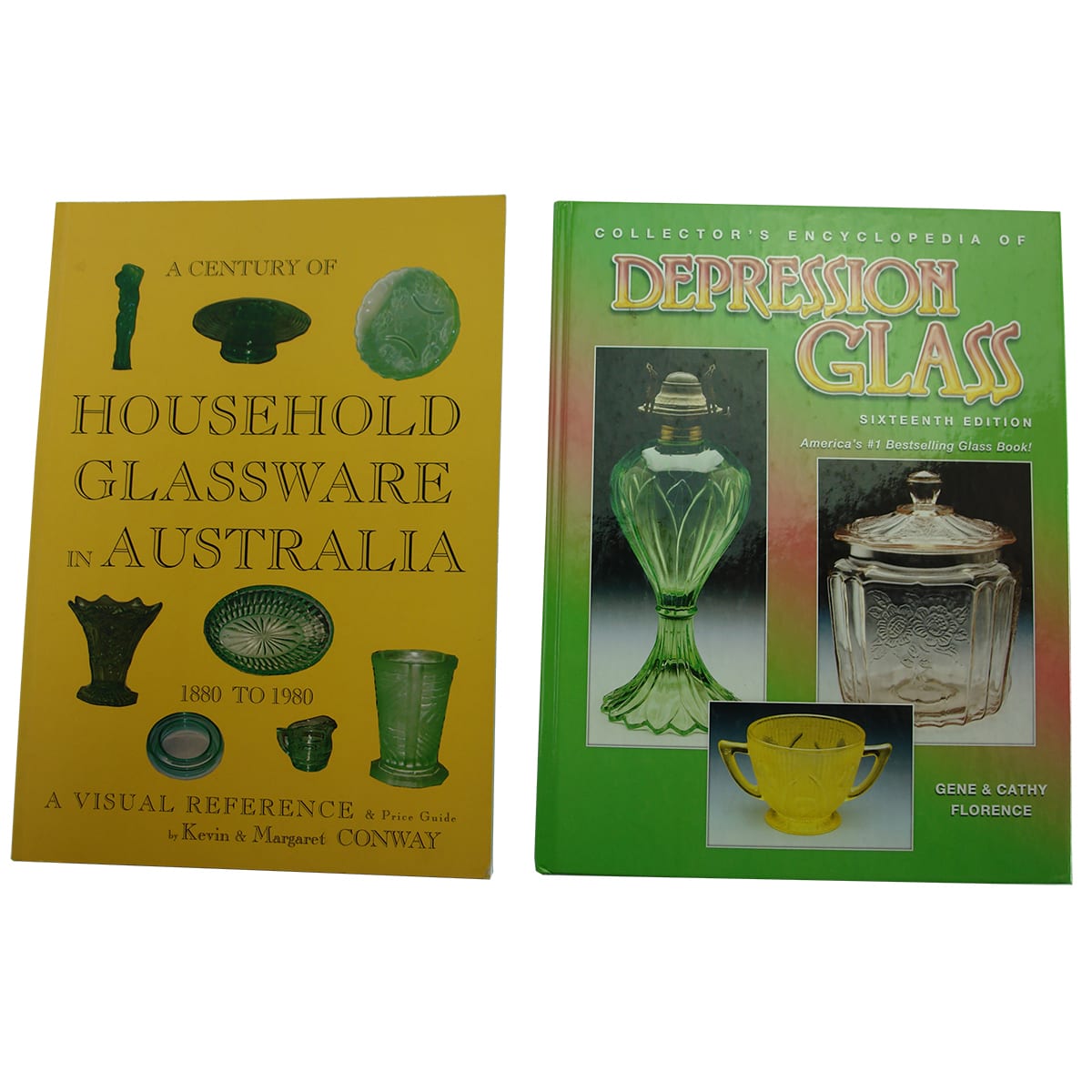 Two books on glass collecting