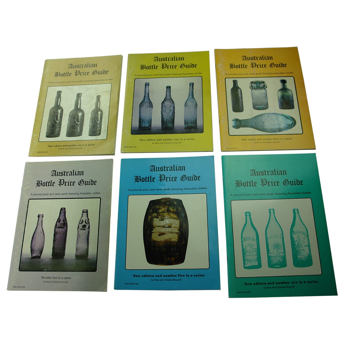 Set of 6 Australian Bottle Price Guides, Roycroft.