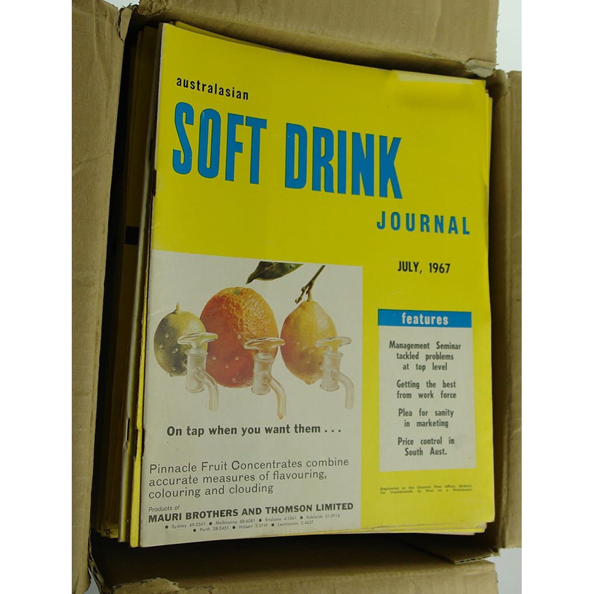 Books. 150+ copies of the Australasian Soft Drink Journal