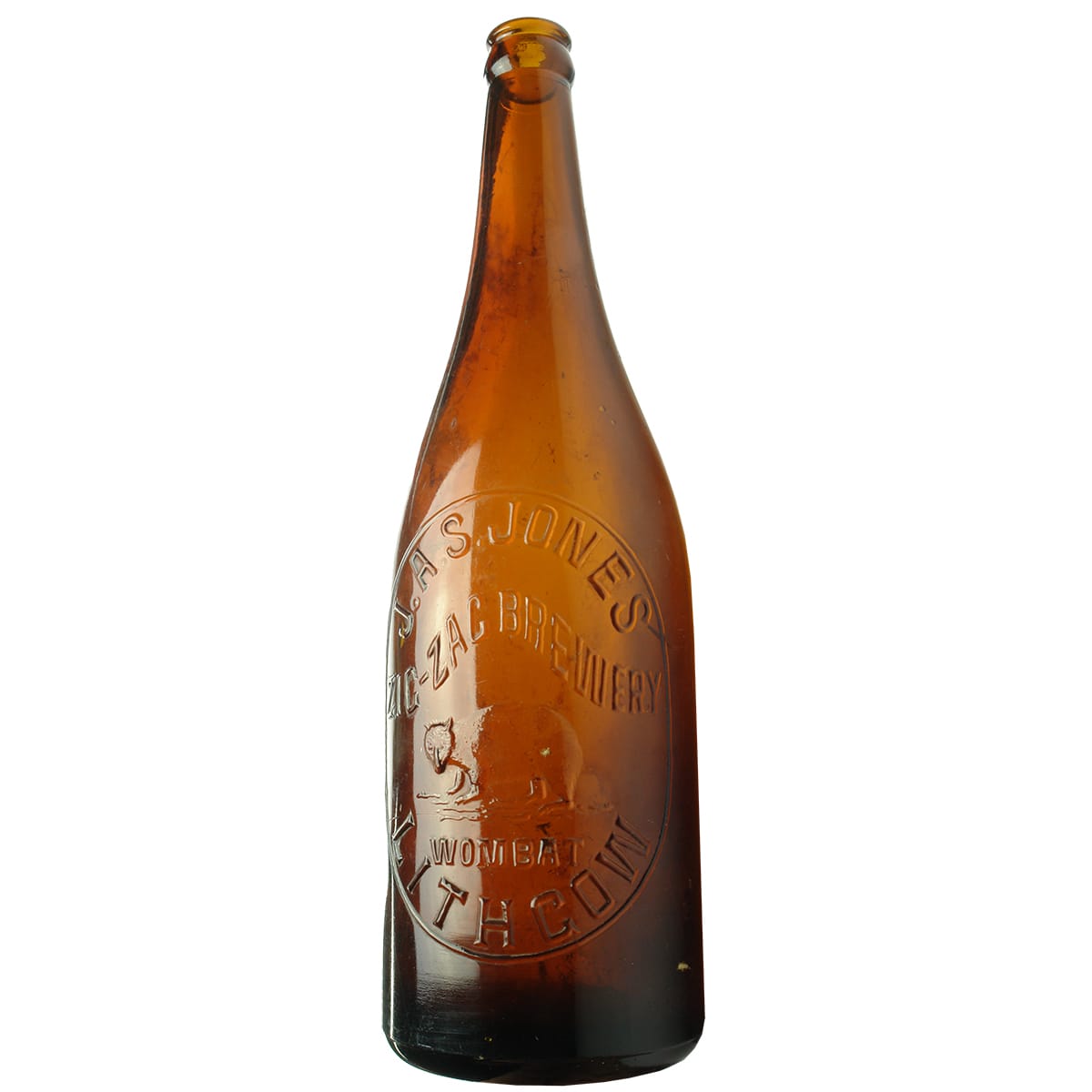 Beer. Jones, Zig Zag Brewery, Lithgow. Crown Seal. Amber. 26 oz.