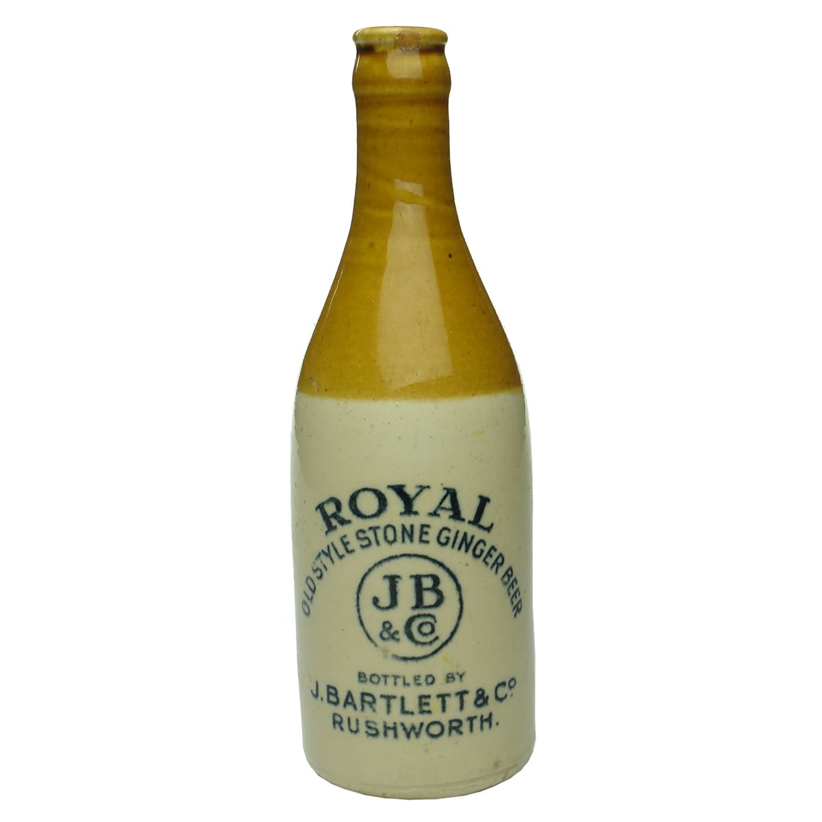 Ginger Beer. Bartlett, Royal, Rushworth. Champagne. Crown Seal.