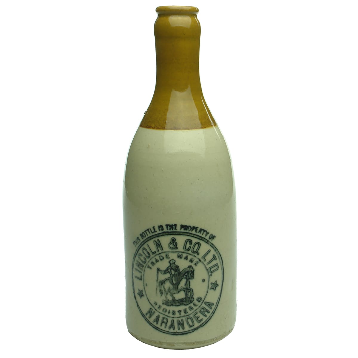 Ginger Beer. Lincoln, Narrandera. Tan Top. Crown Seal. Champagne.