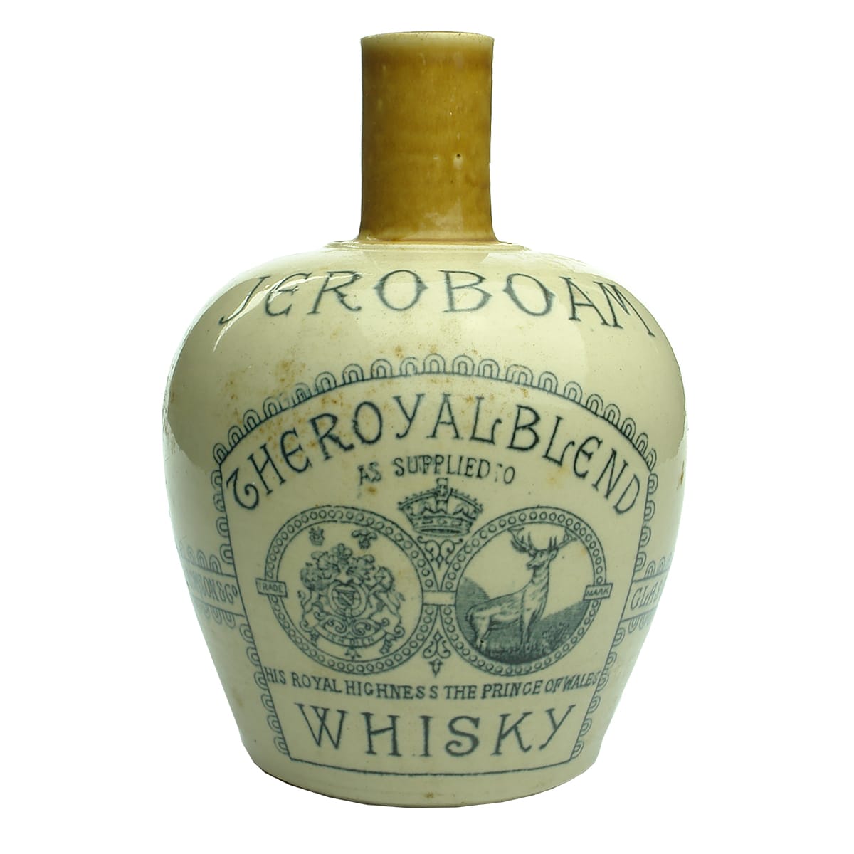 Whisky Jug. Jeroboam. The Royal Blend. Thomson. Glasgow.