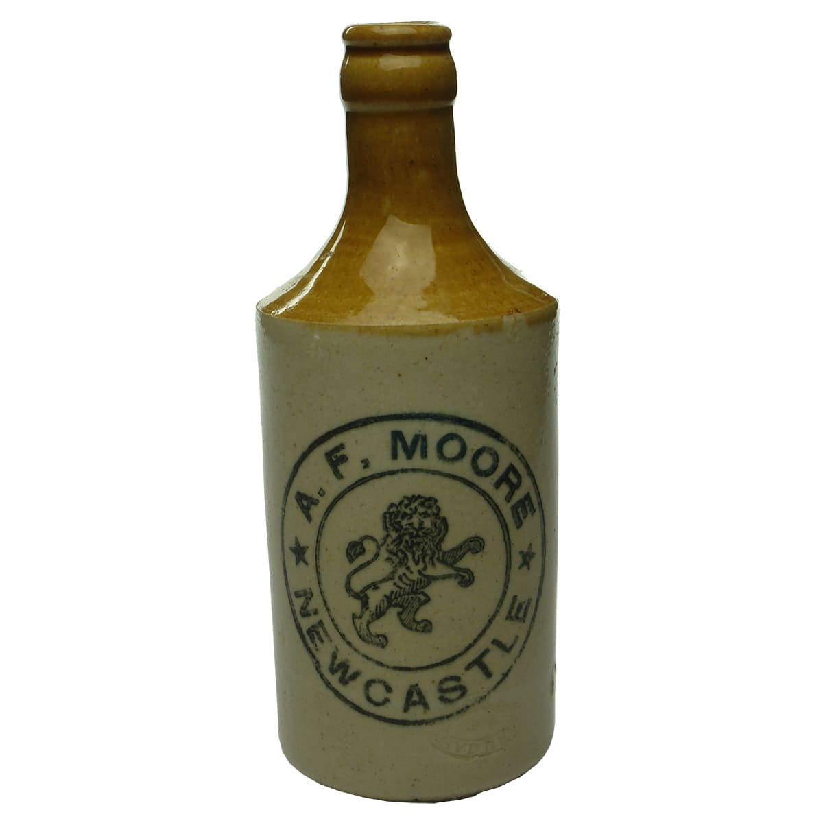Ginger Beer. Moore, Newcastle. Crown Seal. Dump. Tan Top.