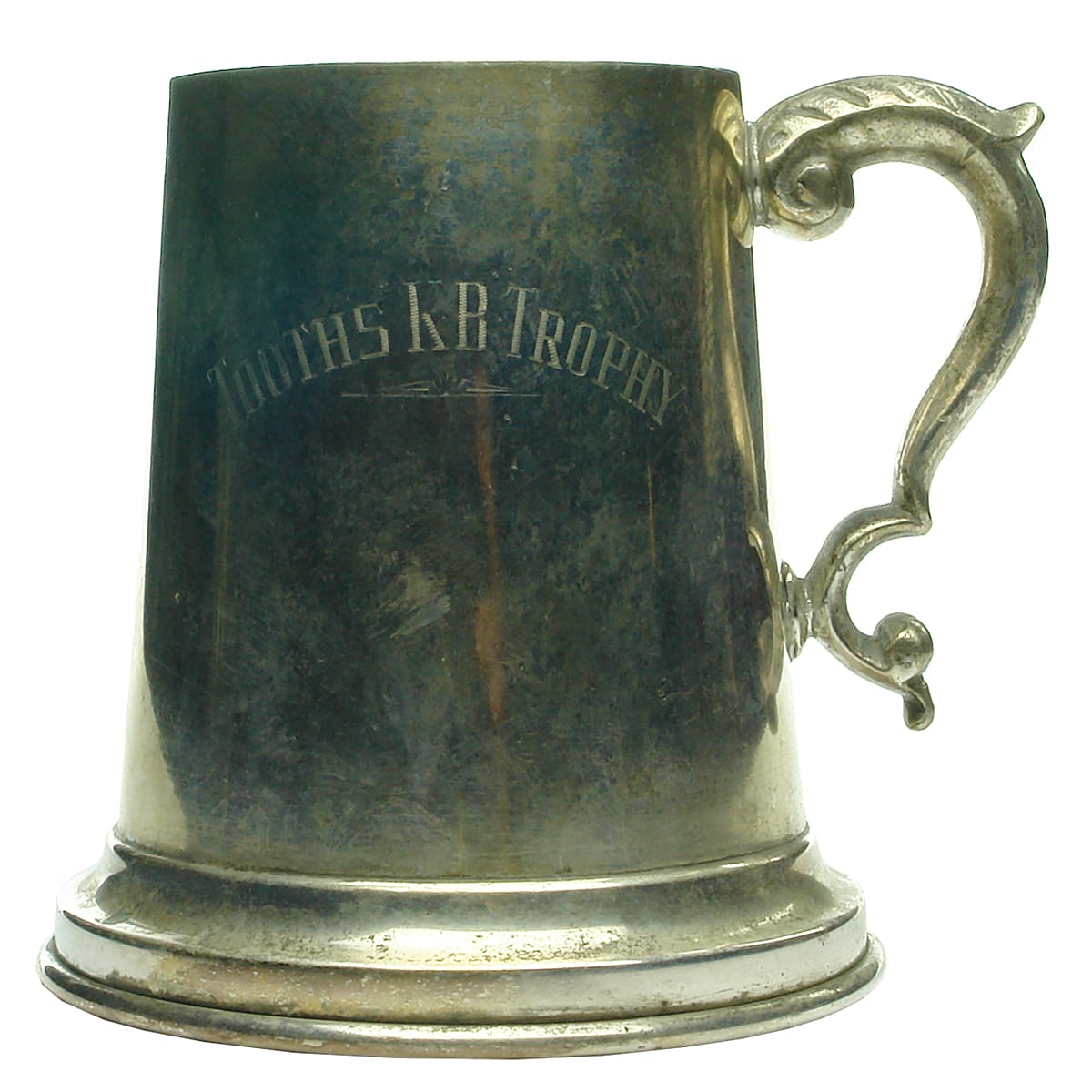 Beer Advertising Mug. Tooths KB Trophy. EPNS.