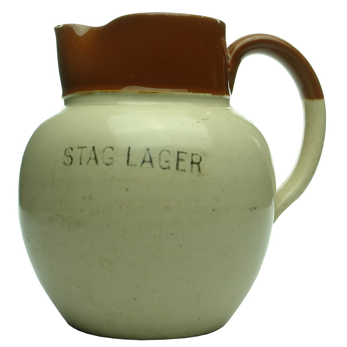Beer Advertising Water Jug. Tooheys Stag Stout and Stag Lager.
