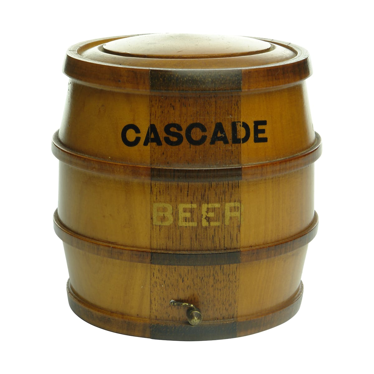 Beer Advertising. Cascade mini barrel.
