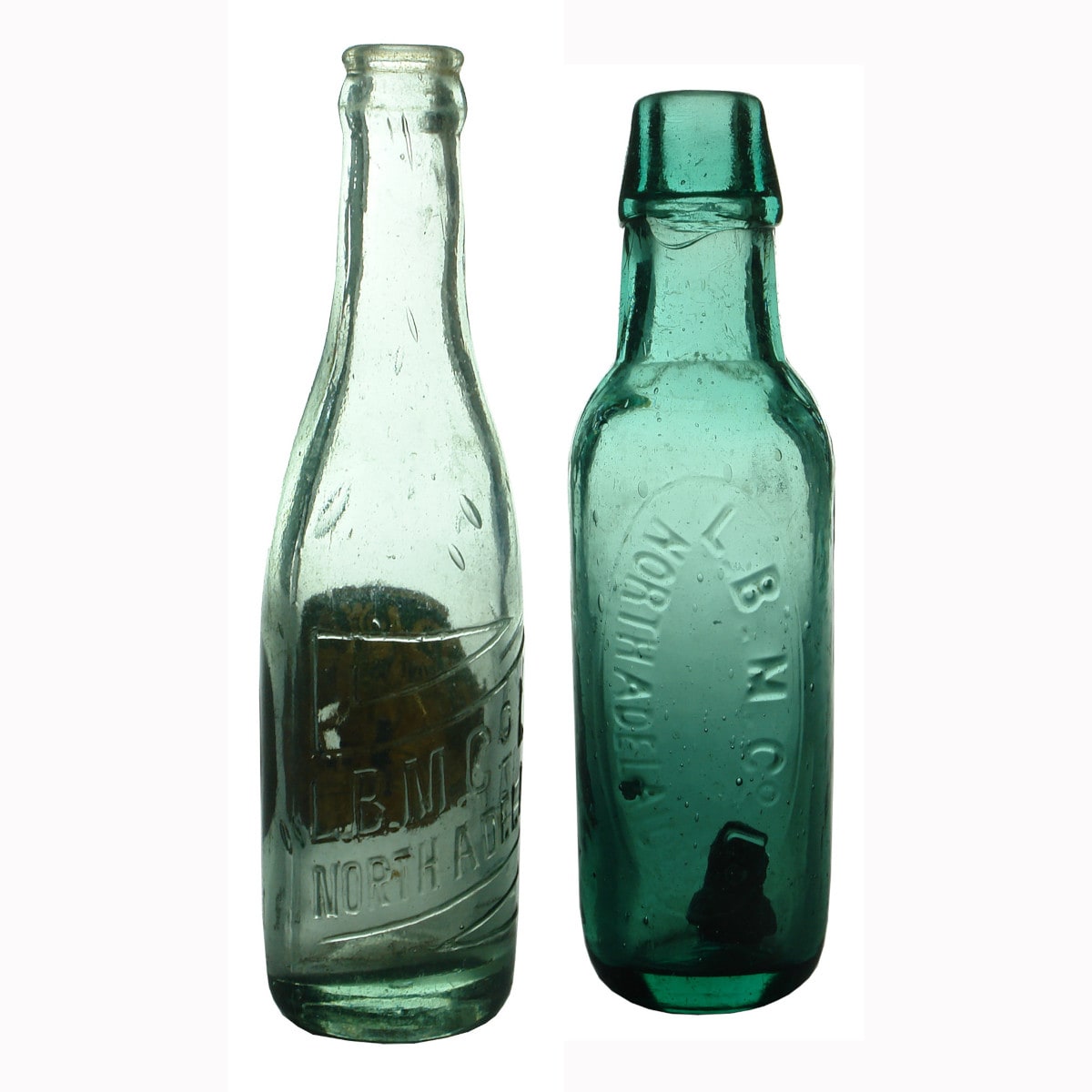 Pair of LBM North Adelaide Bottles: Crown Seal & Lamont.