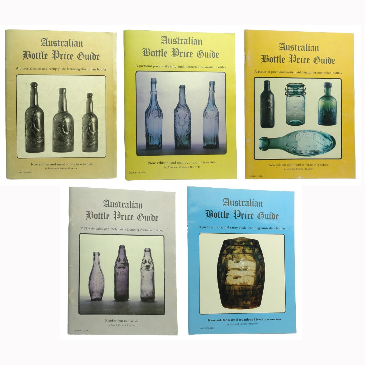 5 volumes Australian Bottle Price Guides