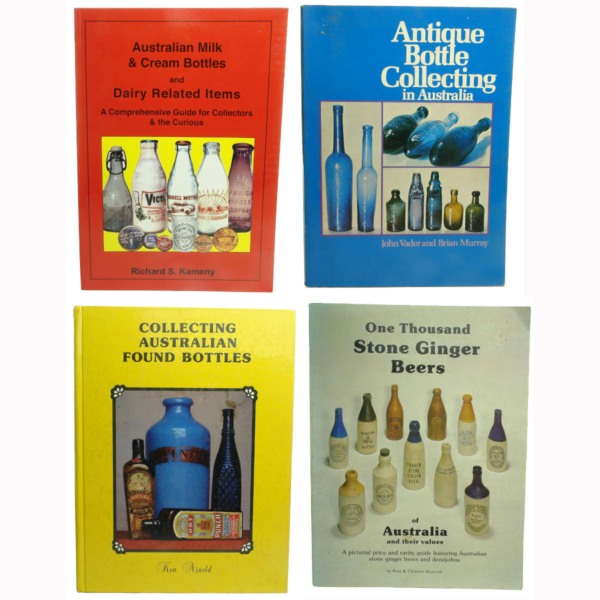 Four Australian Bottle reference books.