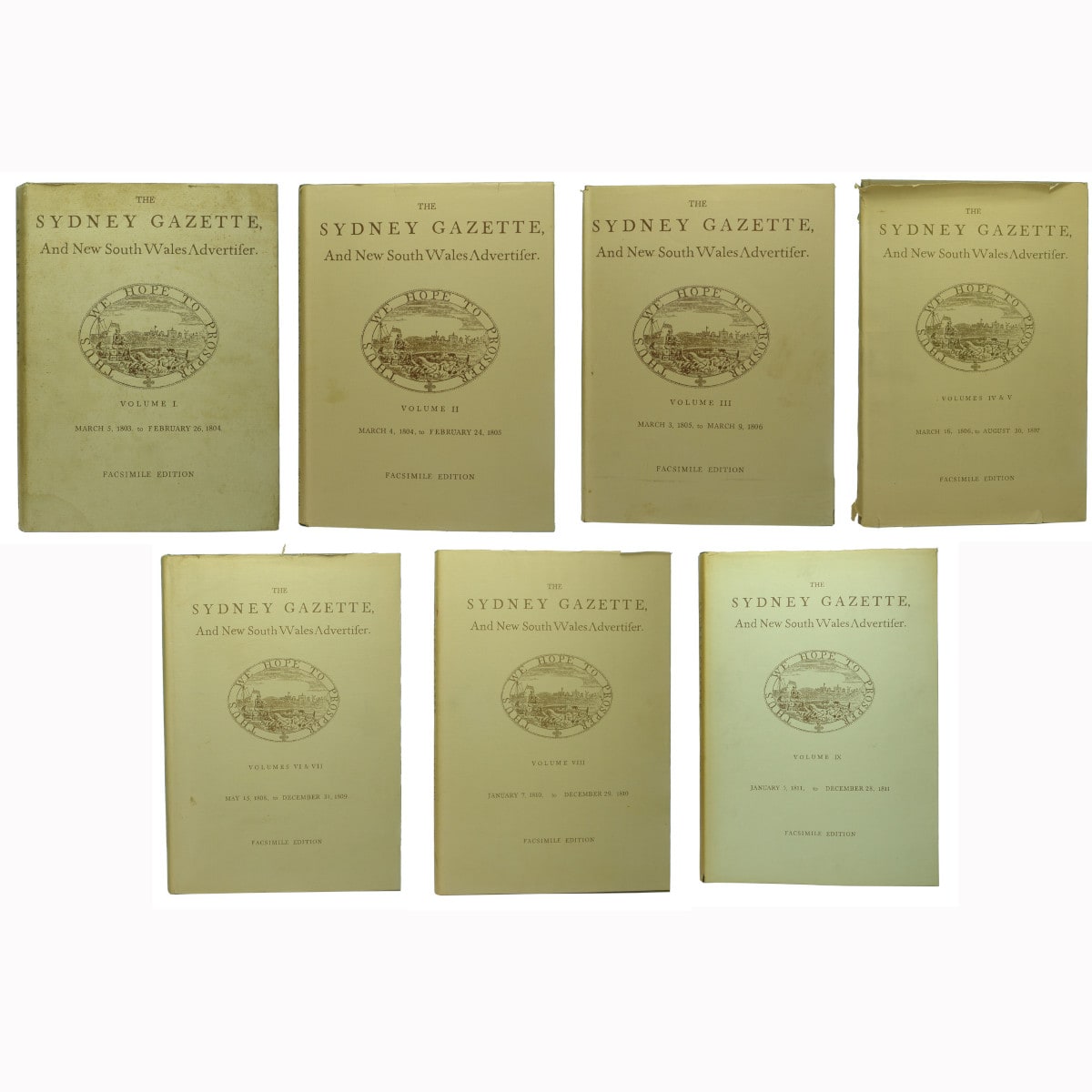 Books. Sydney Gazette and New South Wales Advertiser. Facsimile editions