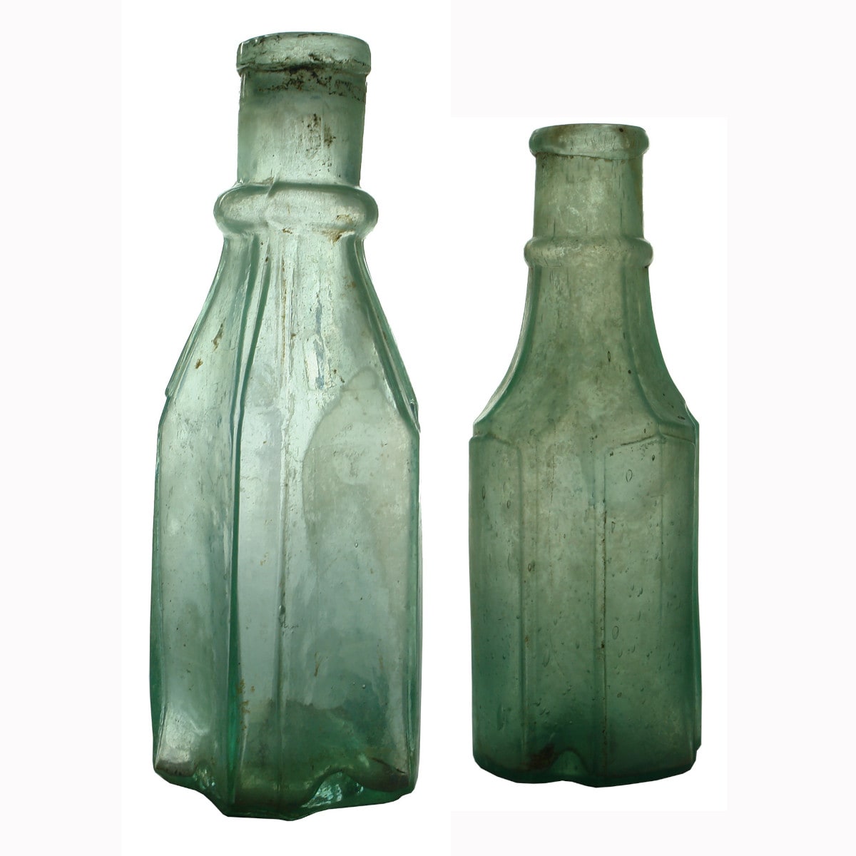 Pair of Goldfields Era Pickle Bottles