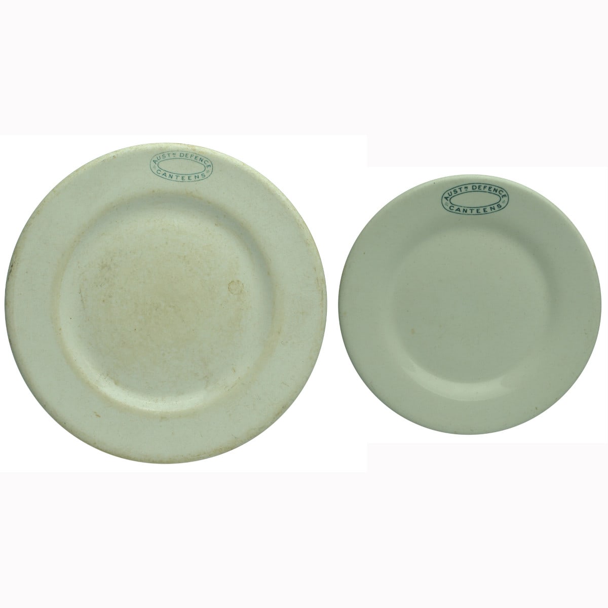 Pair of Australian Defence Canteens plates