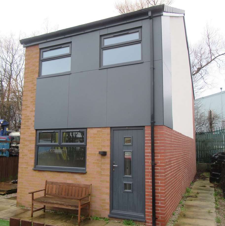 Two-Storey, Three-Bedroom Detached House Modular Building on Behalf of Multi Utility UK