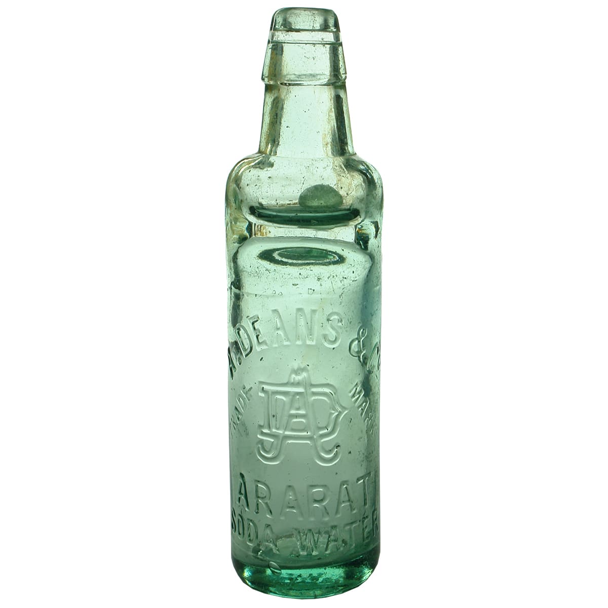 Codd. Deans, Ararat. Soda Water. All Way Pour. Aqua. 10 oz.