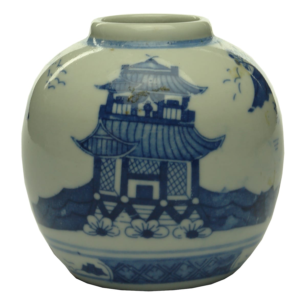 Chinese Ginger Jar. Blue & White.