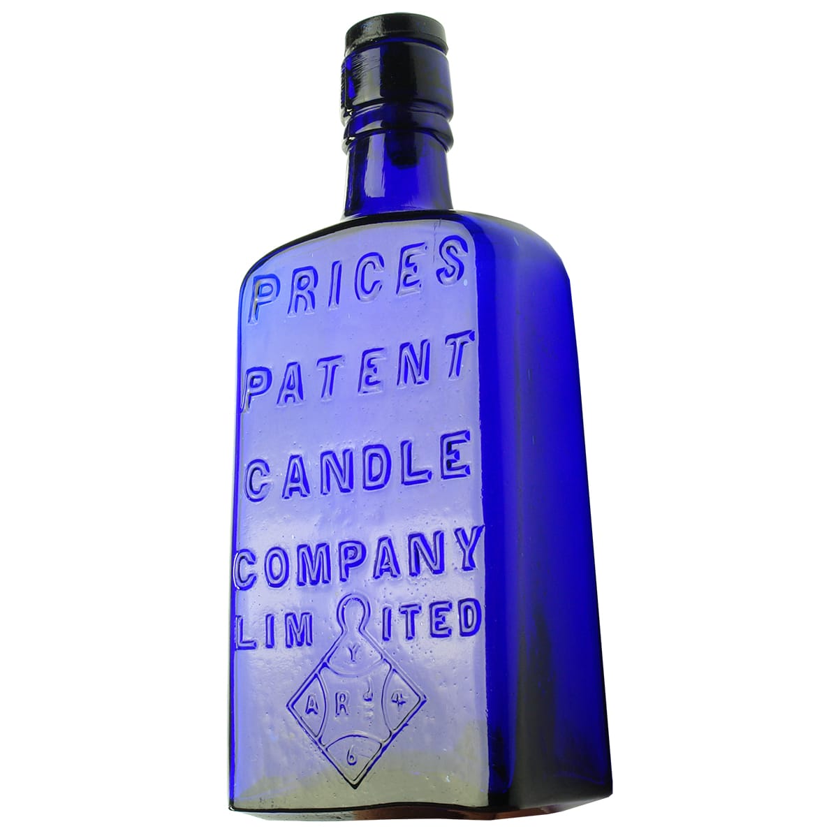 Prices Patent Candle Company. Blue. 10 oz.