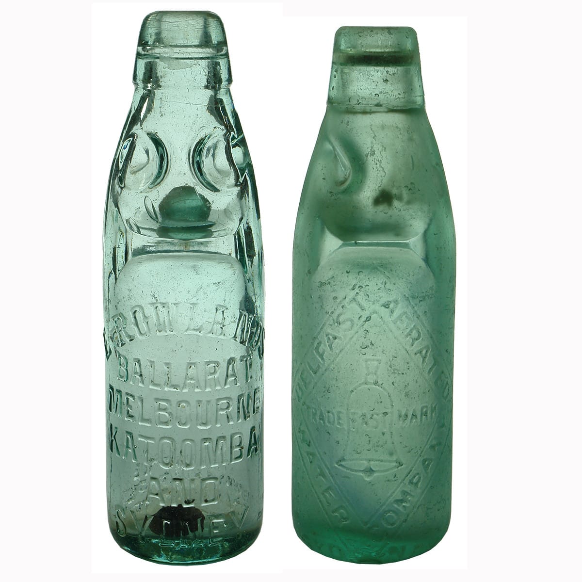 Pair of Codds: Rowlands and Belfast Aerated Water Co.
