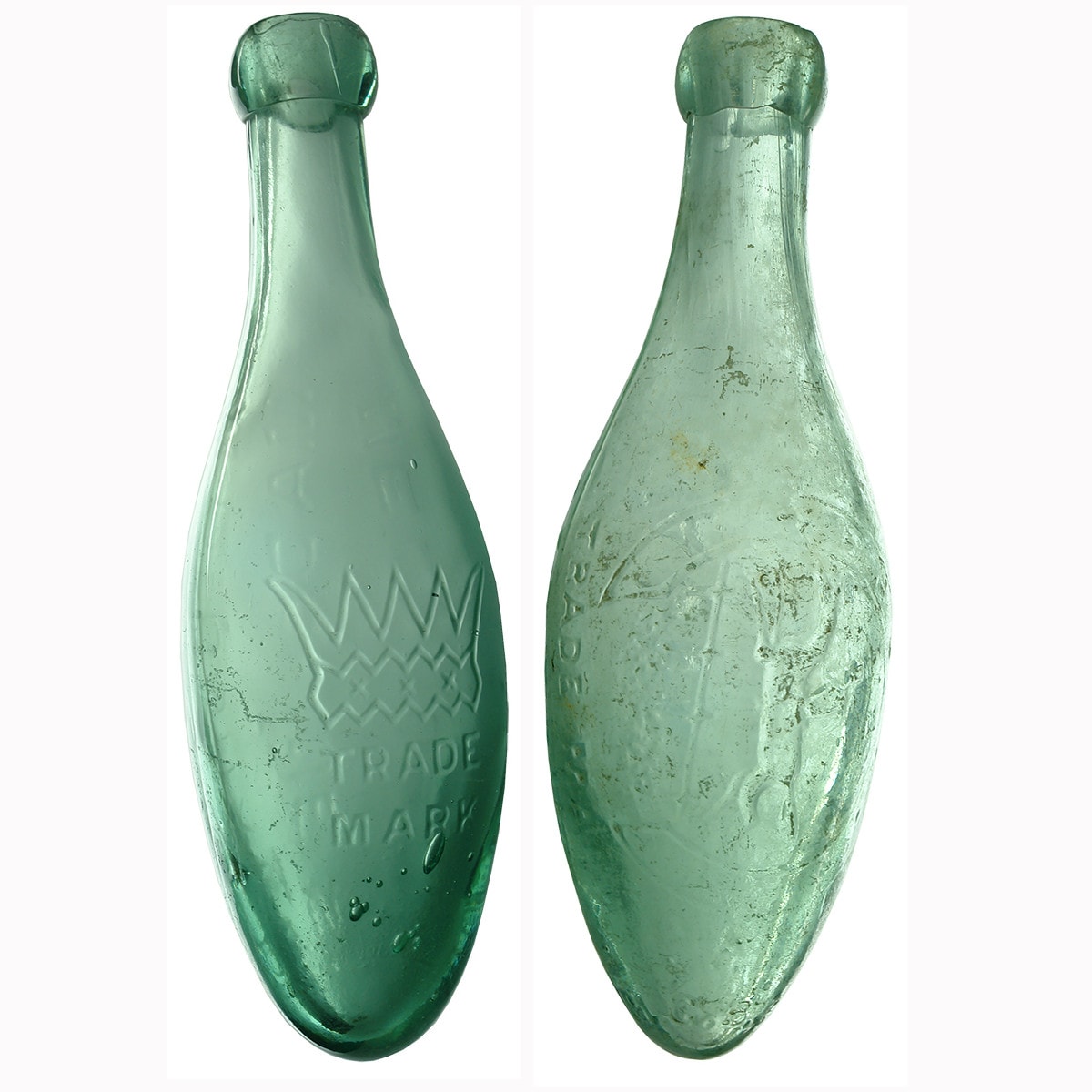 Pair of Torpedo Bottles: McDonald, Melbourne and Moonee Valley Co.