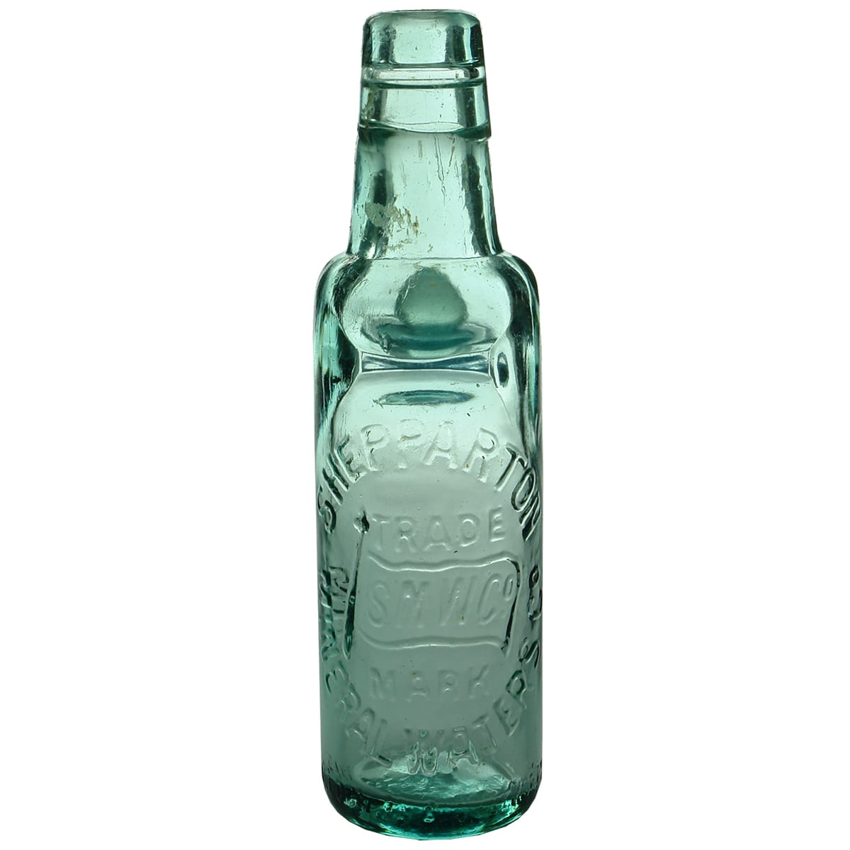 Codd. Shepparton Mineral Waters Co. Caledonian Bottle Works. All Way Pour. 6 oz.