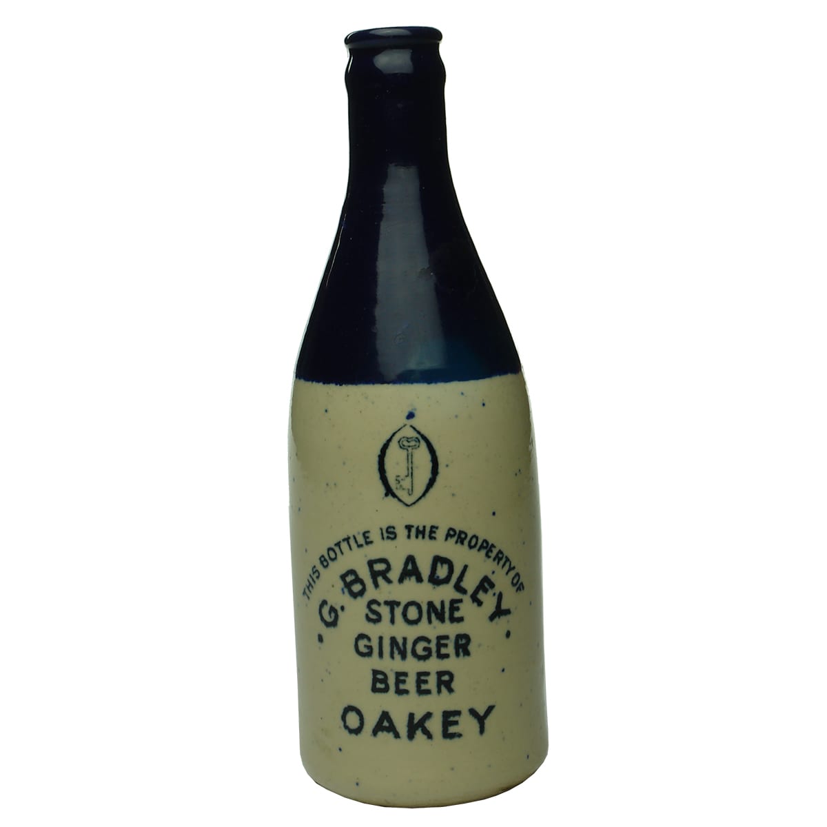Ginger Beer. G. Bradley, Oakey. Crown Seal. Champagne. Blue Top.