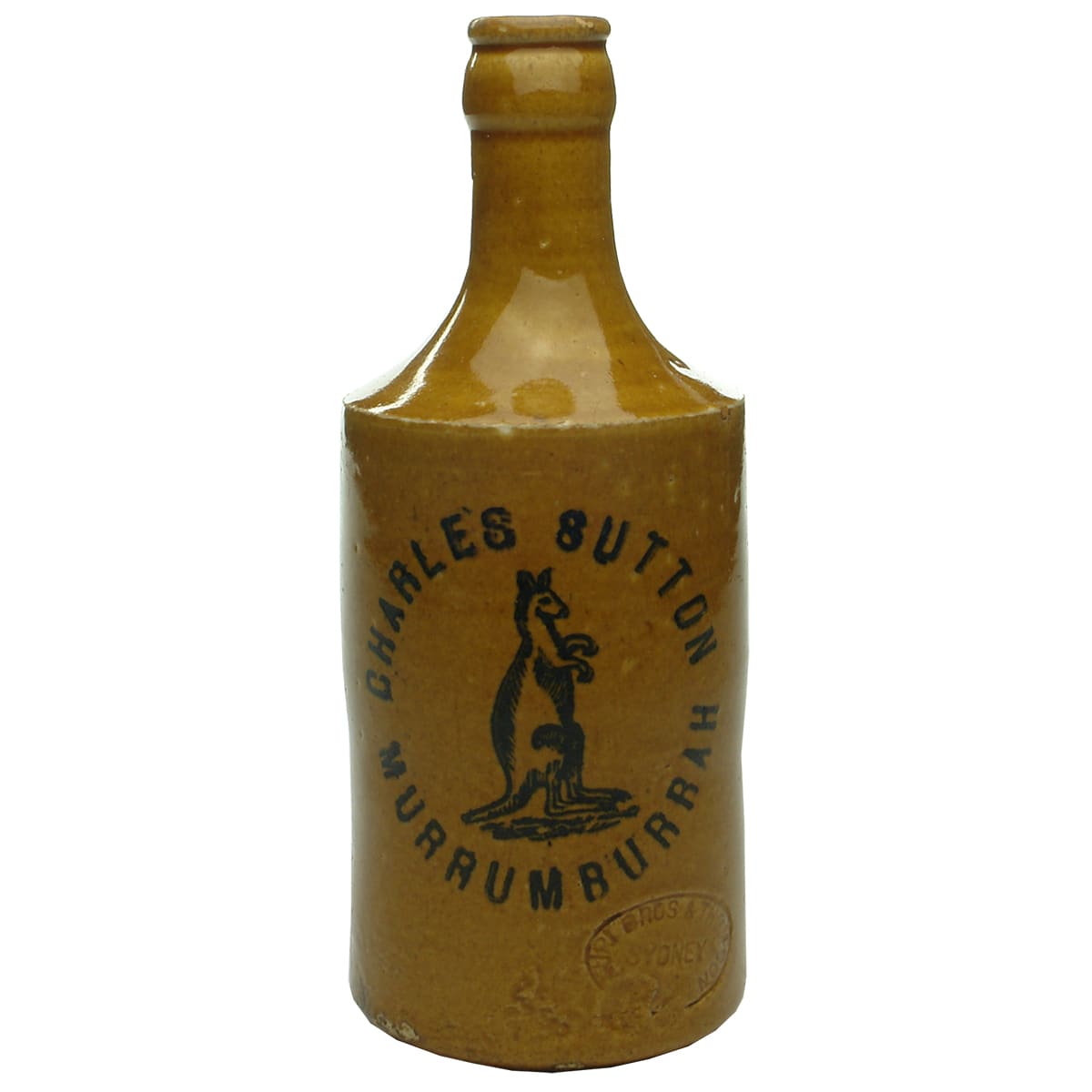 Ginger Beer. Charles Sutton, Murrumburrah. Crown Seal. All Tan.