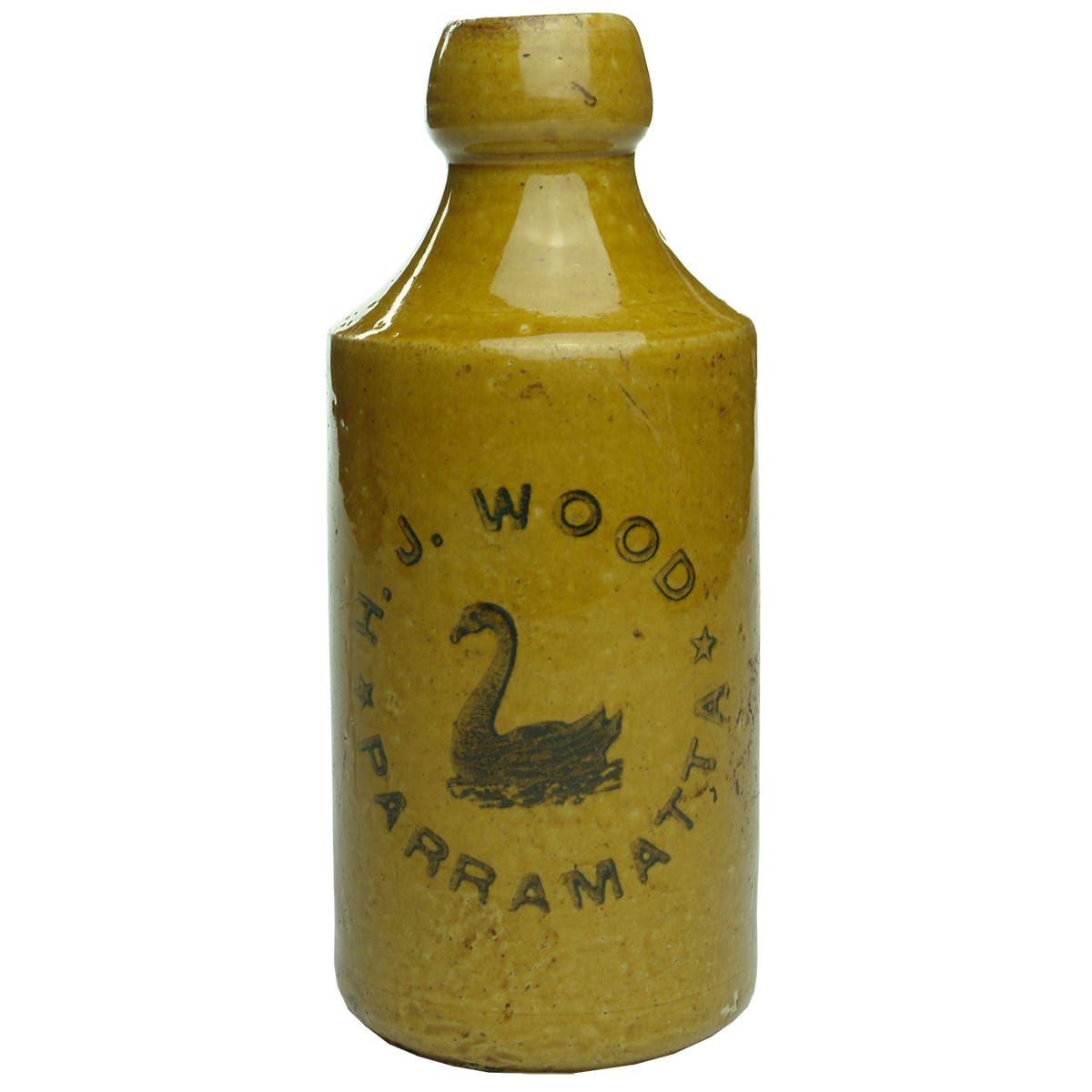 Ginger Beer. H. J. Wood, Parramatta. Internal Thread. All Tan.