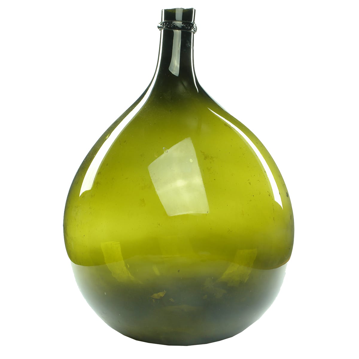 Wine. Plain Large Globe bottle. Embossed print on the ring around the neck - 35 / 37 four times!