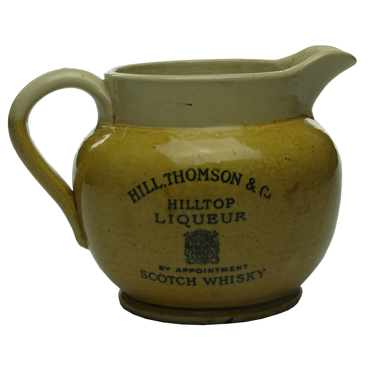 Whisky Water Jug. Hill Thomson Hilltop Liqueur Scotch Whisky.