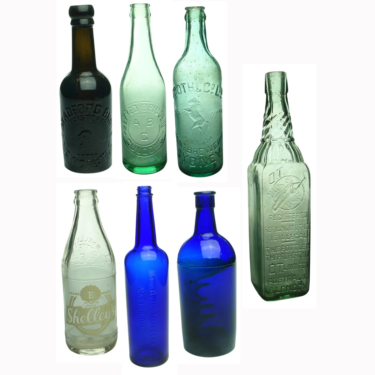 Seven Miscellaneous Bottles