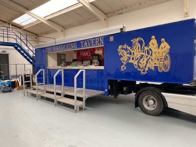 Mobile Bar ‘The Wandering Tavern’ due to Small Business Sale – No Vat on Hammer