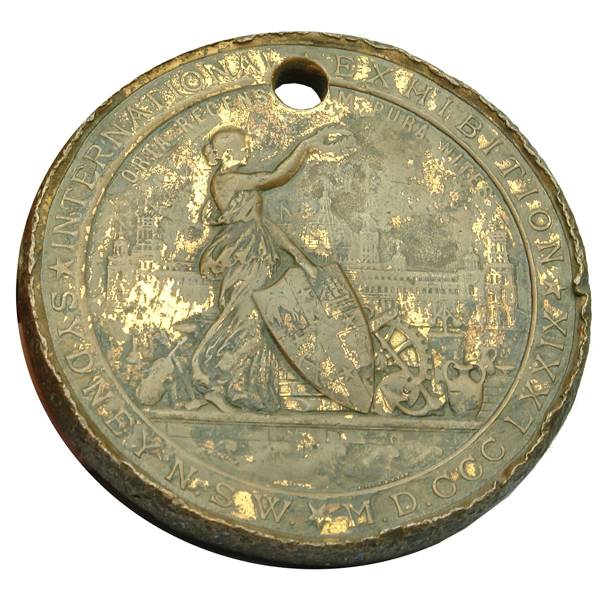 Medallion. 1879 Sydney International Exhibition. (New South Wales)
