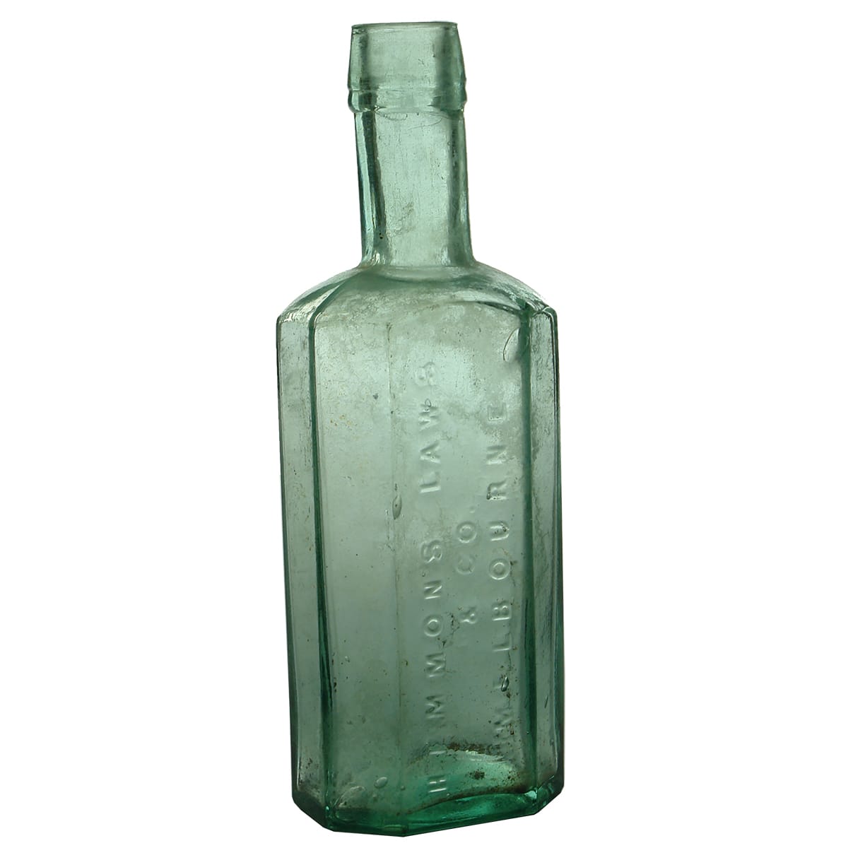 Medicine. Hemmons Laws & Co., Melbourne.  Aqua.  6 oz. (Victoria)