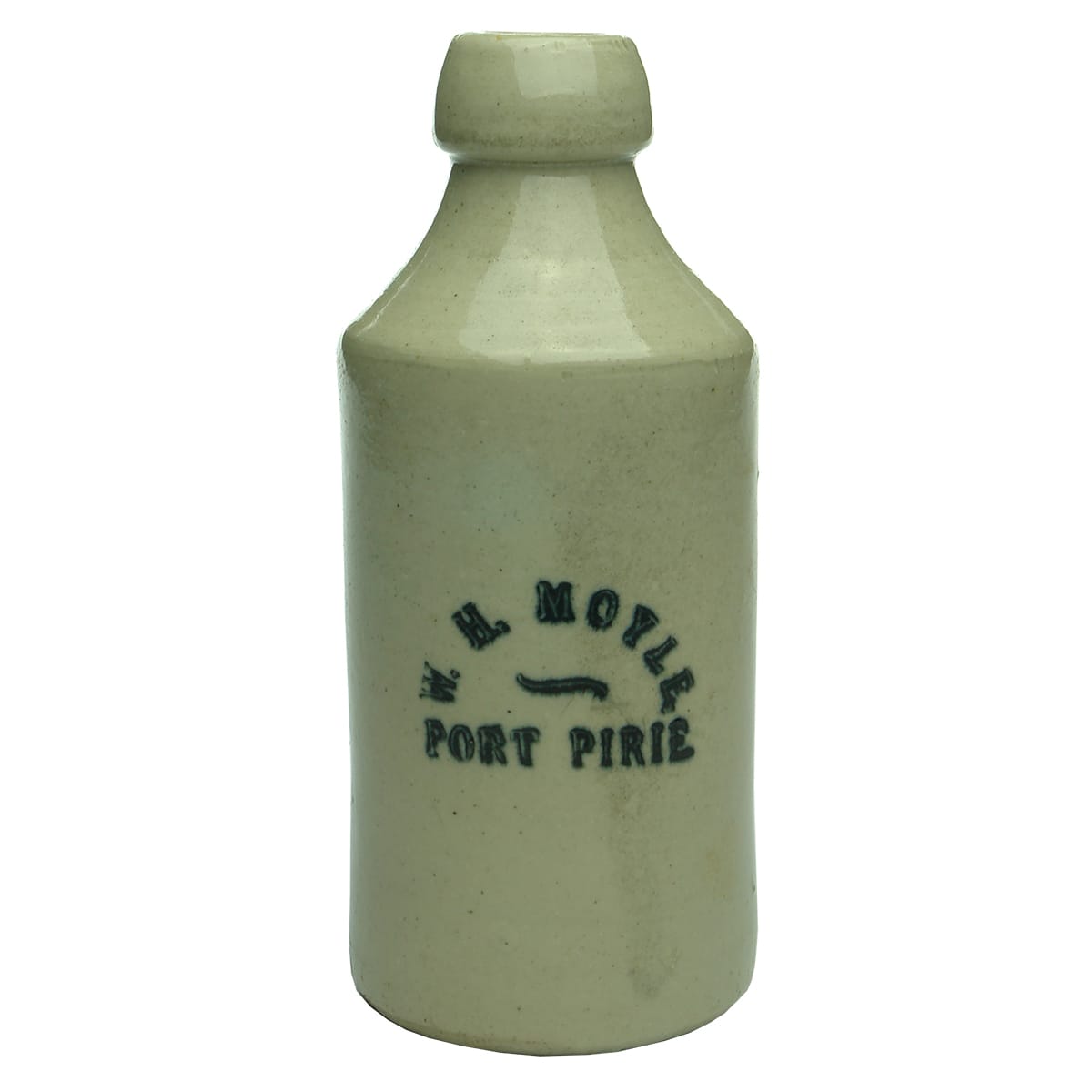 Ginger Beer.  W. H. Moyle, Port Pirie.  All white.  10 oz. (South Australia)