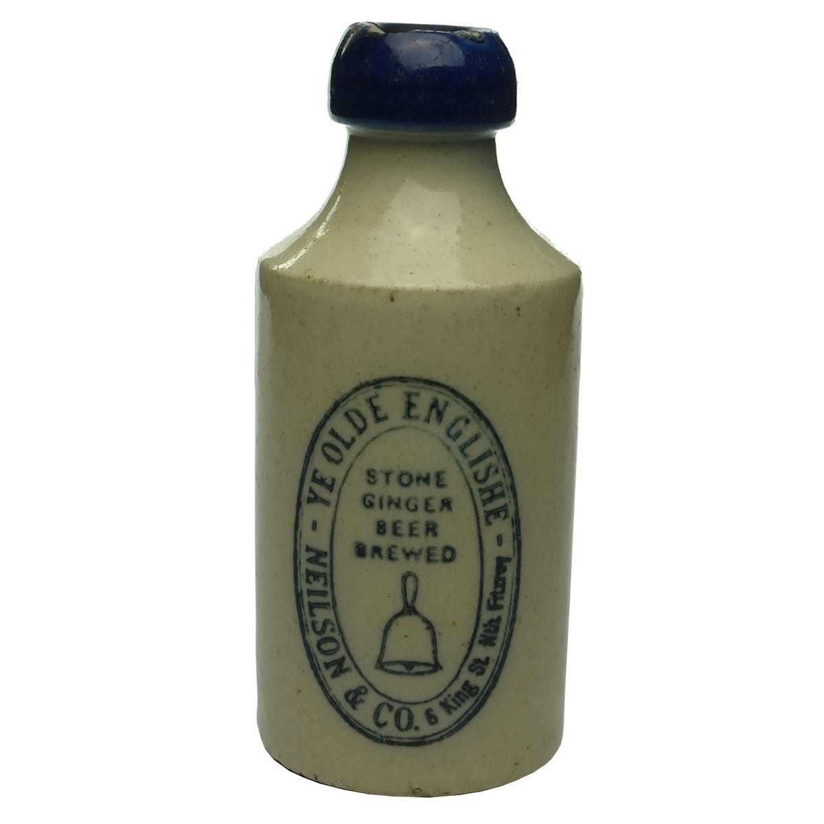 Ginger Beer. Neilson & Co, North Fitzroy. Blue Lip. Dump. 10 oz. (Victoria)