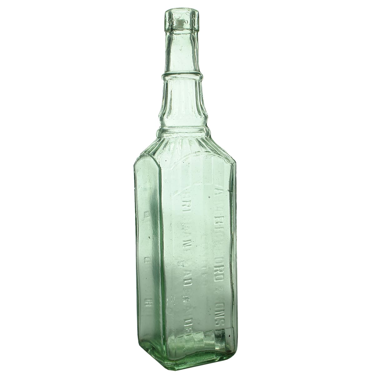 Cordial. Bickford & Sons, Brisbane & Adelaide. Aqua. 26 oz. (Queensland & South Australia)