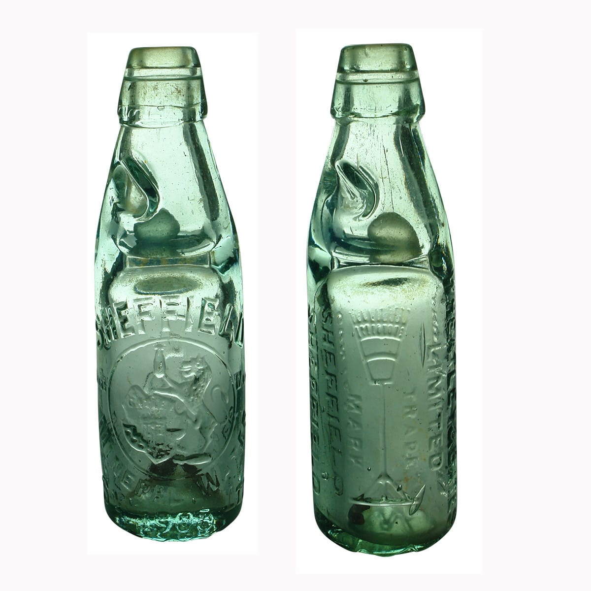 Pair of British Codds: Sheffield Mineral Water & Wheatley Bates, Sheffield.