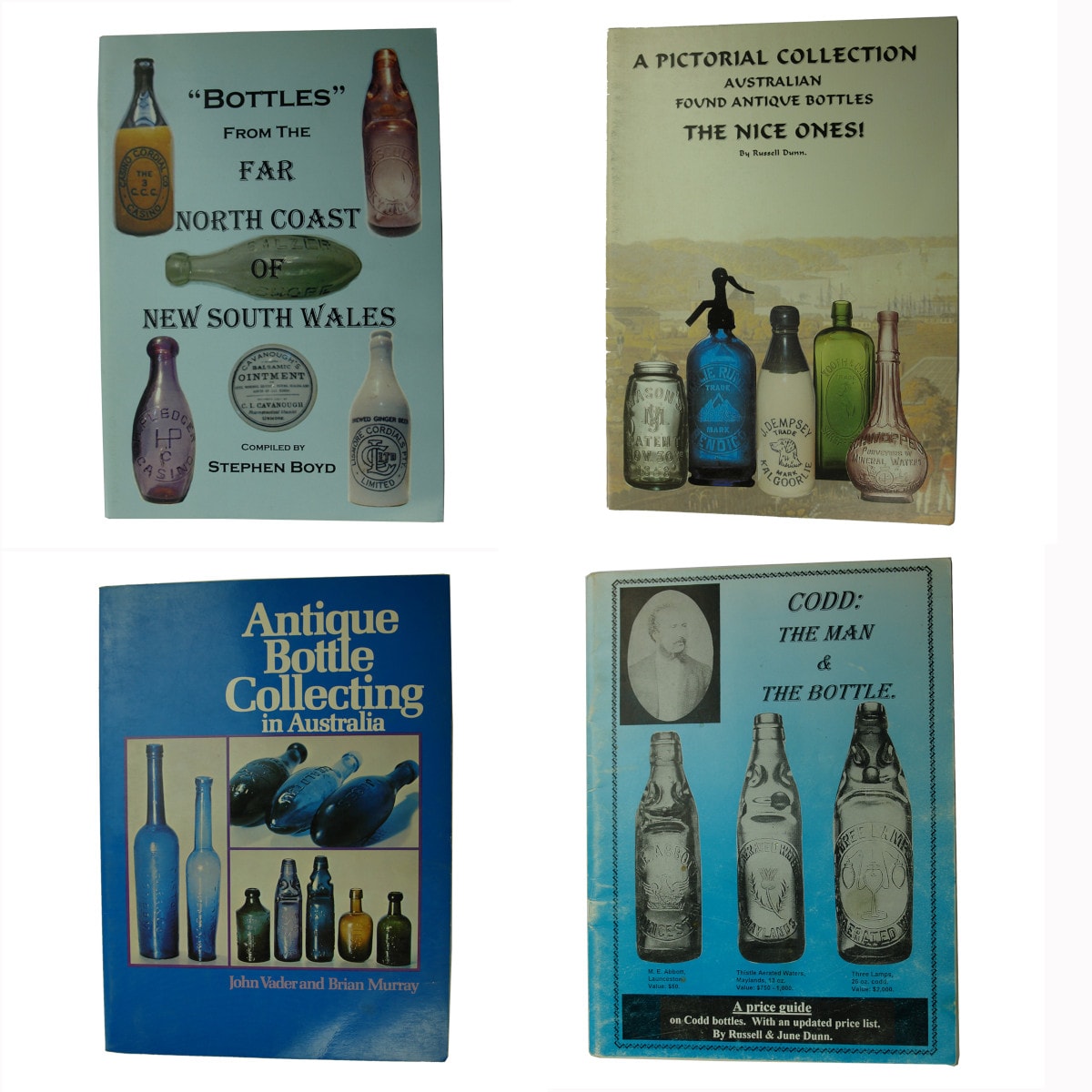 Four Australian Bottle Collecting Reference Books