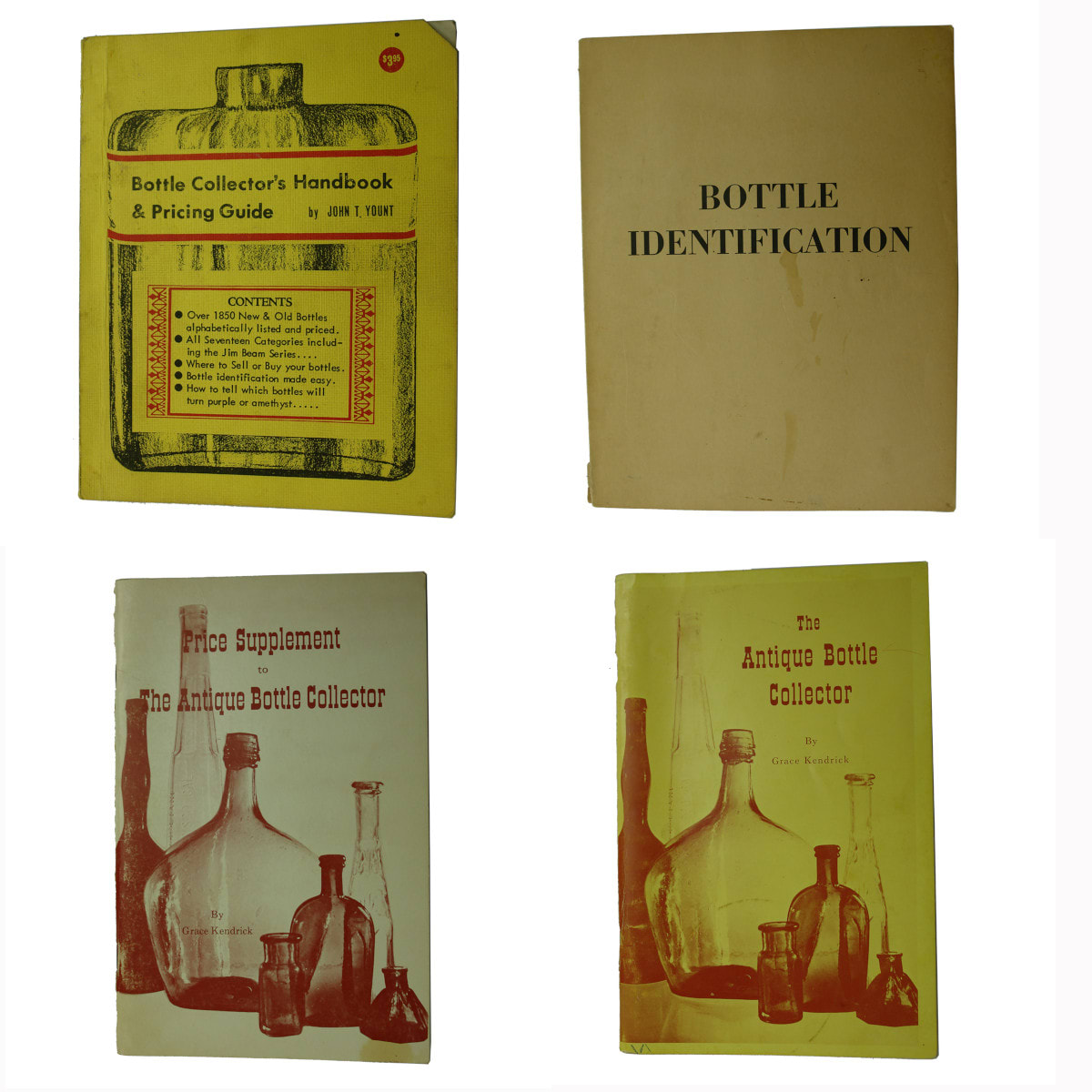 Four early Bottle Collecting Books