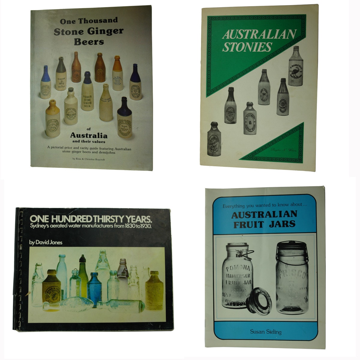 Four Australian Bottle Collecting Reference Books