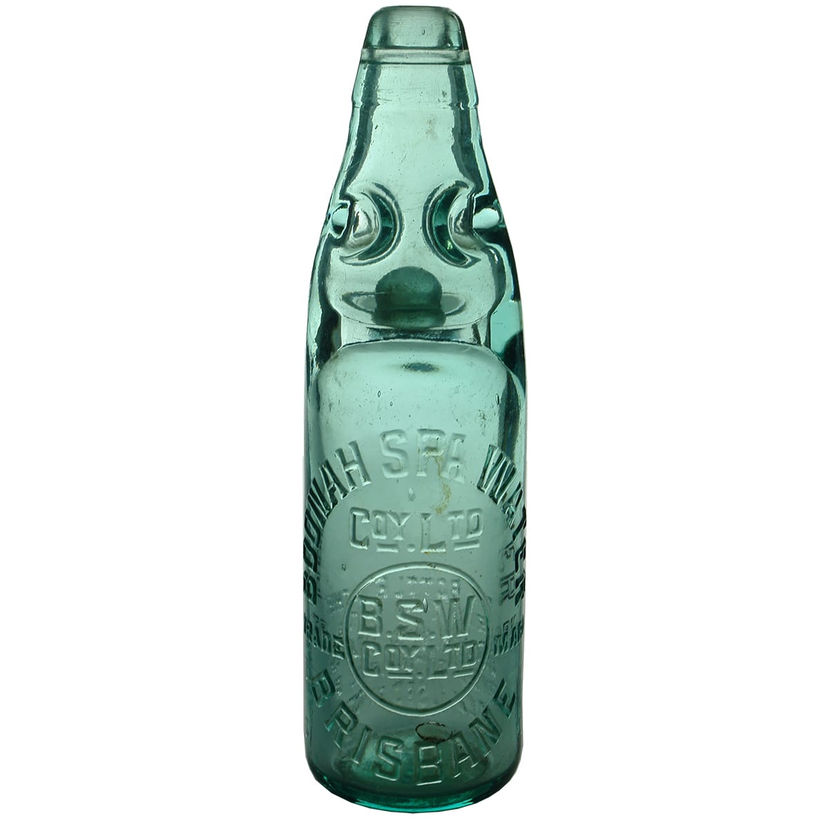 Codd. Boonah Spa Water Co., Brisbane. Dobson. Aqua. 10 oz (Queensland)