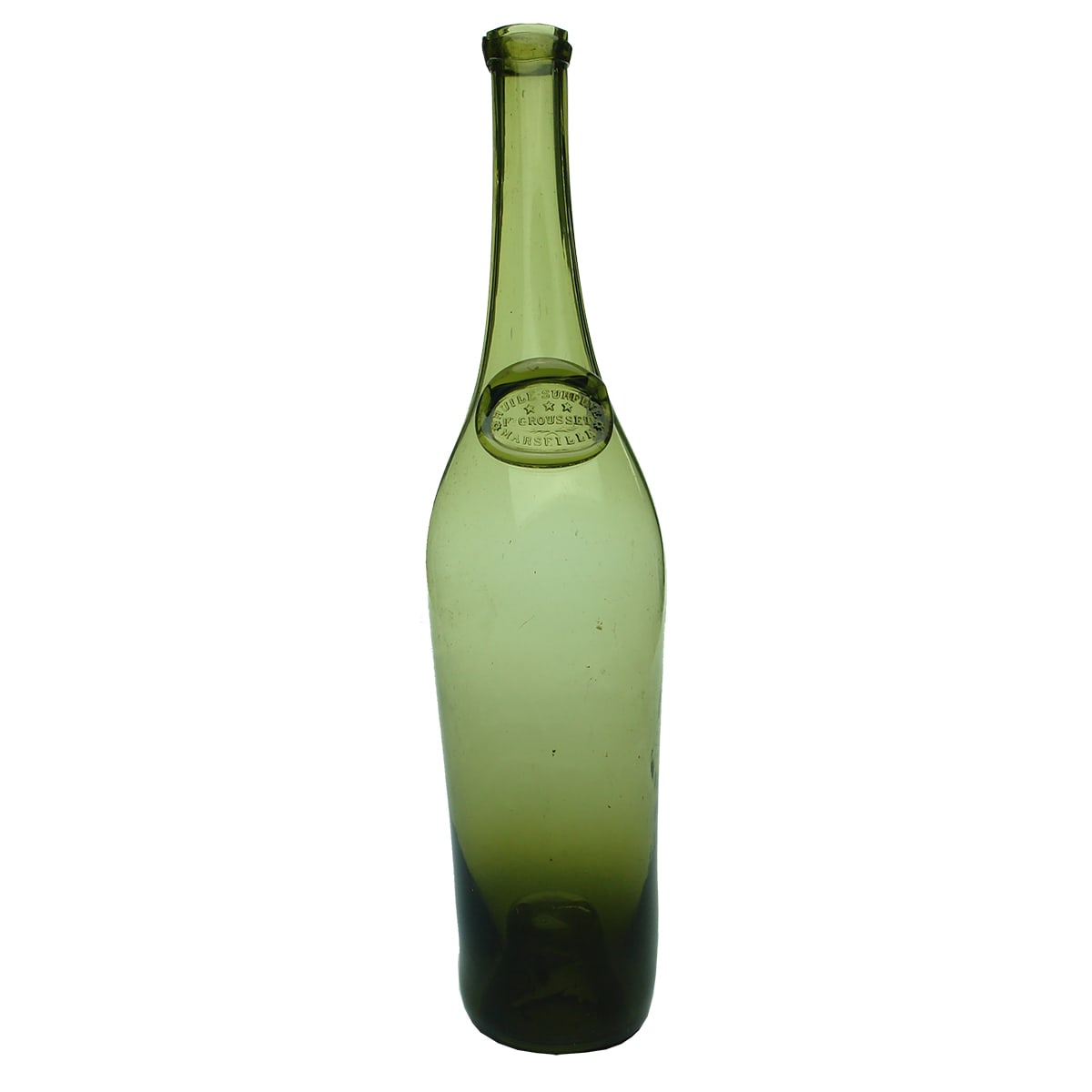 Olive Oil. Fx Grousset, Marseille.  Green.  26 oz.