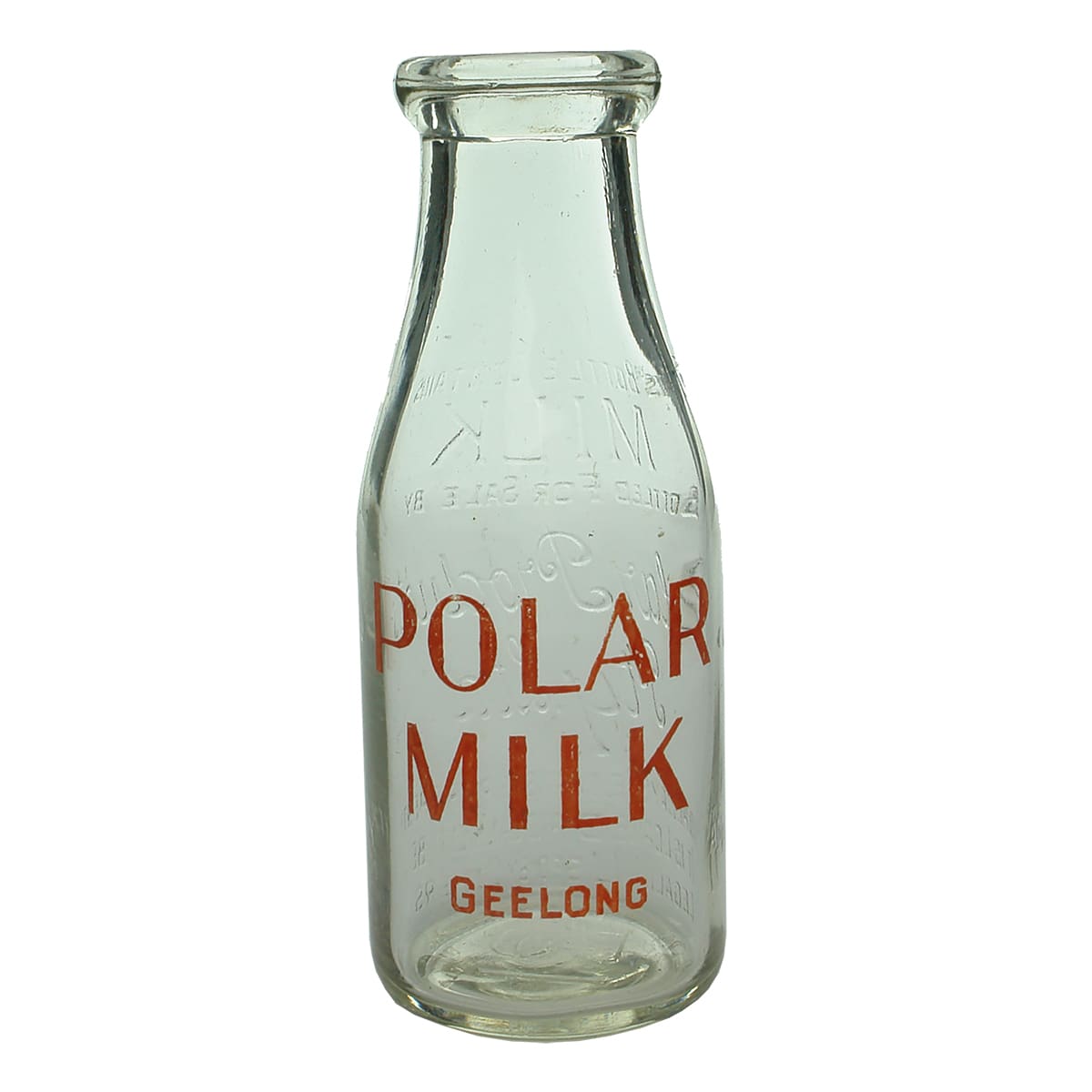 Milk. Polar Products Pty. Ltd. Wad lip. Ceramic label. 1 Pint. (Victoria)