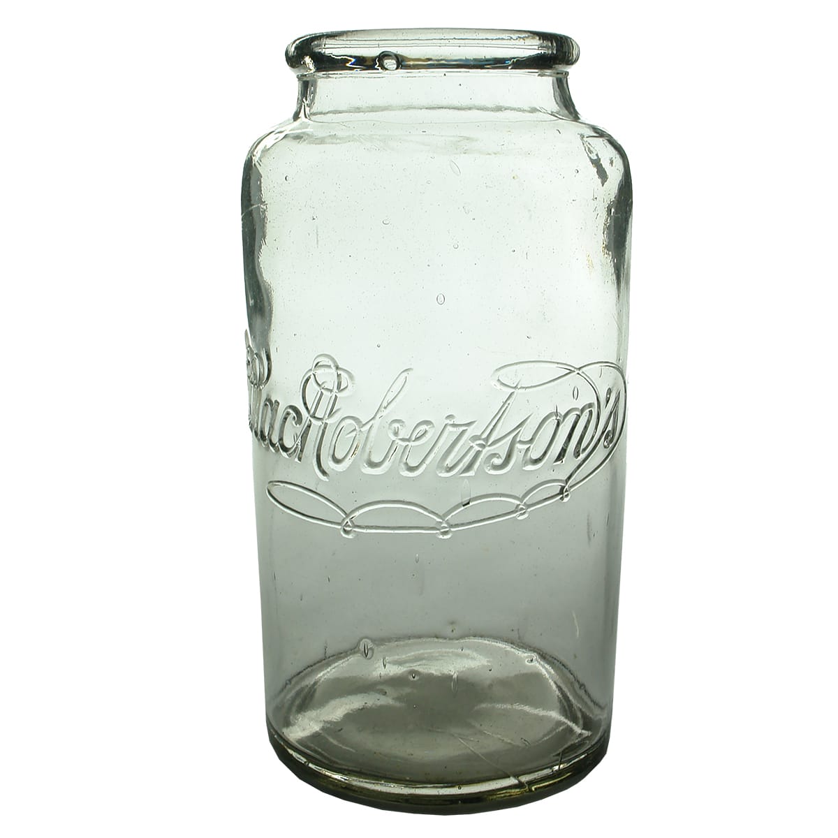 Lolly Jar. MacRobertson's. Clear. 1 Gallon. (Victoria)