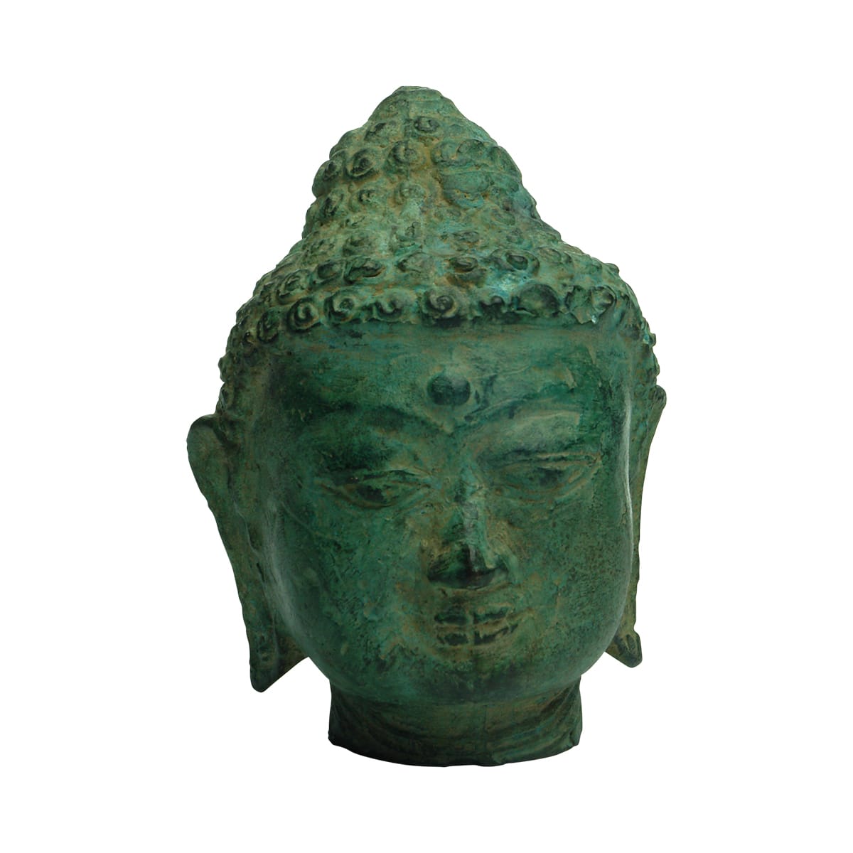 Bronze/brass Buddha Head.