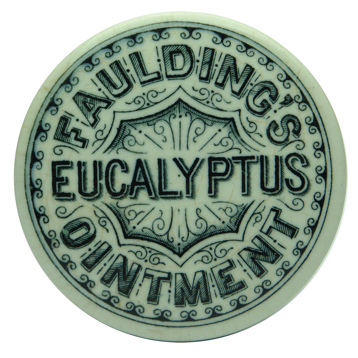 Pot Lid. Faulding's Eucalyptus Ointment. (South Australia)